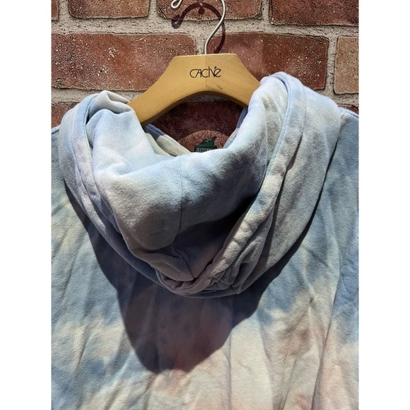 Wild Fable Women's Size M Casual DrawString Hoodie Cropped Long Slv Tie Dyed - Picture 4 of 7
